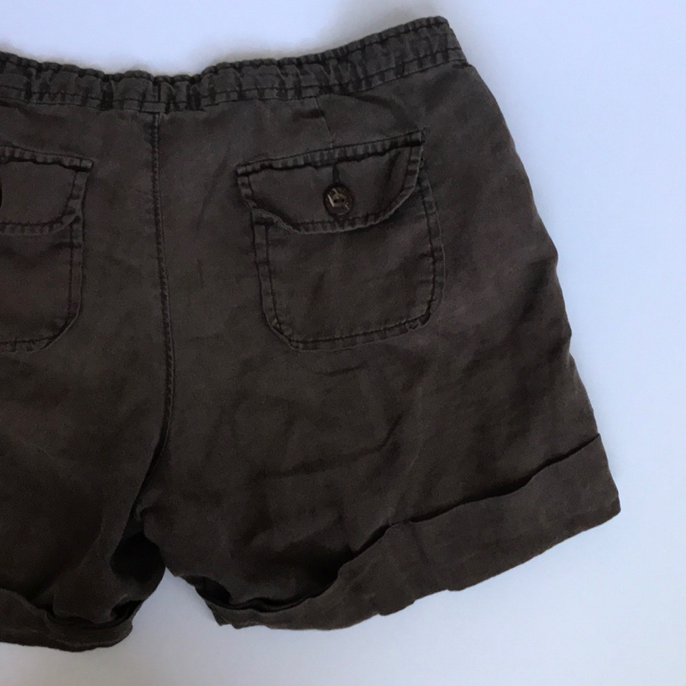 Brown Linen Shorts - Picture 4 of 8